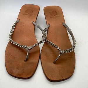 Yellow Box Rhinestone Sandal ~Size 8